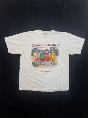 Camisa De Colección Carlos n Charlies Para Hombre Grande Cozumel Gráfico Turista Años 2000 Camiseta Foto 1 de 4