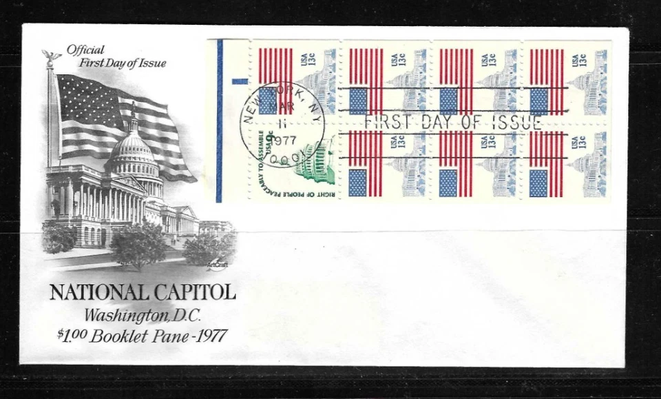 US SC # 1623Bc Flag Over capitol  FDC . Artcraft Cachet - Image 1 of 1