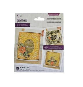 "Crafters Companion Gemini crea una carta telaio a traliccio intercambiabile stampi 5""x5" - Foto 1 di 2