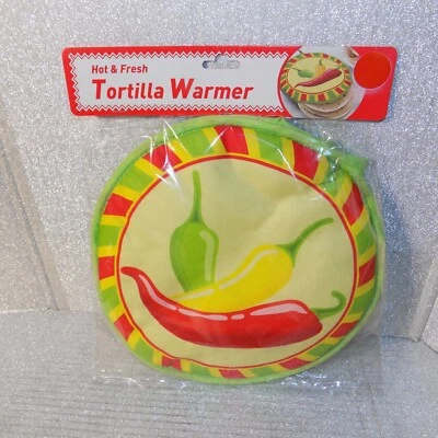 Calentador de tortillas para microondas chiles 10" mantiene las tortillas calientes hasta una hora Foto 1 de 4
