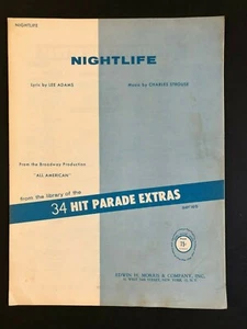 Vintage Sheet Music  1962    Nightlife - Picture 1 of 2