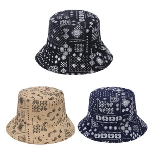 Cotton Fisherman Hat UV for Protection Bucket Men & Women Outdoor Traveling - Picture 1 of 10