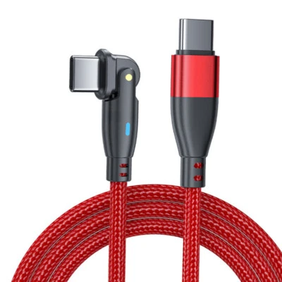 180° Rotate USB C to Type-C Charging Cable PD 60W Fast Charge For Huawei Samsung - Image 1 of 4