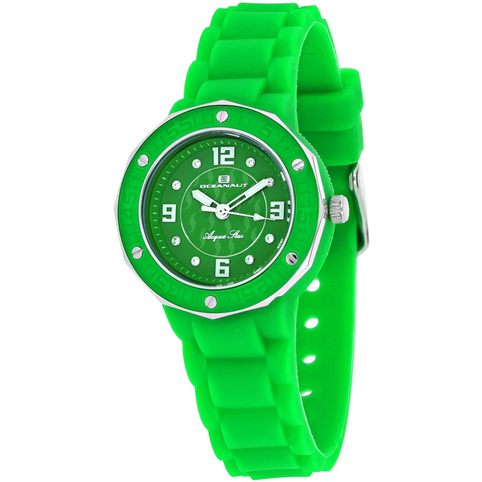 Reloj para mujer Oceanaut Acqua Star cuarzo esfera verde correa de goma OC0439 Foto 1 de 1