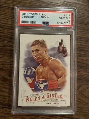 2016 Topps A & G #119 Gennady Golovkin Psa 10 Rookie Card Pop 11 Boxing Champion - Image 1 of 2