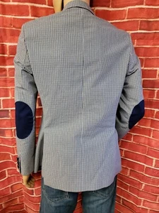 Zara Man US/38 Gingham Check Tailored Fit Men's Blazer Jacket #F - Picture 1 of 12