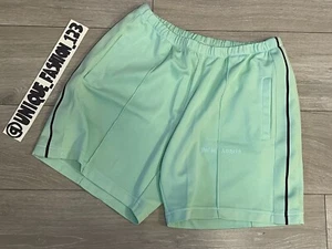 Palm Angels Jersey Track Shorts XL Seafoam Green Blue BNWT Authentic RRP $400 - Picture 1 of 11