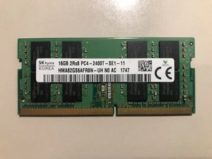 Ram notebook sodimm 16gb ddr4 2400mhz PC4-19200 Hynix HMA82GS6AFR8N-UH - Foto 1 di 1