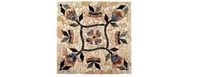 Rosone mosaico STON FIORI 66x66 pietra trattata su rete per interno esterno - Imagen 1 de 1