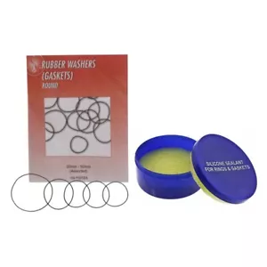 100PC Rubber Watch Case Back O Ring Gasket Washers w/ Silicone Sealant Grease - Picture 1 of 1