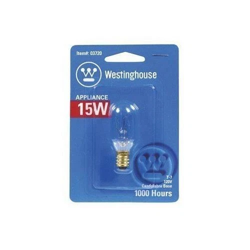 Westinghouse Appliance Light Bulb 15 W 108 Lumens T7 Candelabra Clear Carded - Image 1 of 1