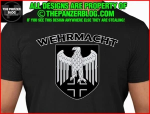 Wehrmacht Eagle T-Shirt WWII German Army Soldier Gift - Picture 1 of 49