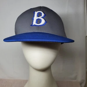 Boston Dodgers Fitted Baseball Hat Caps Blue Grey Pulse Flexfit Pts 20 - Picture 1 of 7