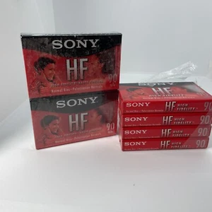 New Sony HF 60 Minute BLANK AUDIO CASSETTE Tapes High Fidelity=lot of 6 - Picture 1 of 3