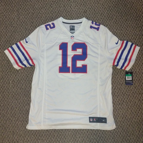 New Nike Jim Kelly Buffalo Bills NFL Football Throwback Jersey Size XL Cover