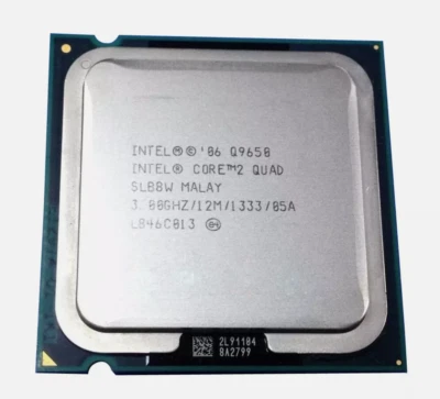 Intel Core 2 Quad Q9650 3 GHz 12 MB 1333 MHz Quad-Core LGA 775 Socket Prozes - Image 1 of 2
