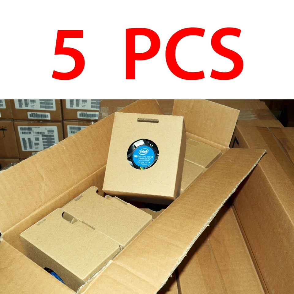 5PCS Intel E97379 Core i3 i5 i7 Socket LGA 1150 1155 1156 NEW CPU FAN HEATSINK - Image 1 of 2