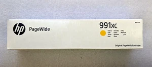 ORIGINAL ORIGINAL HP 991XC PageWide TINTENPATRONE GELB M0K25XC AUG 2027 - VERSIEGELT - Bild 1 von 3