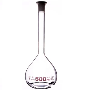 MESSKOLBEN 500 ML. BOROSILIKAT-MESSKOLBEN DER KLASSE A. ISO. 1042 - Bild 1 von 3