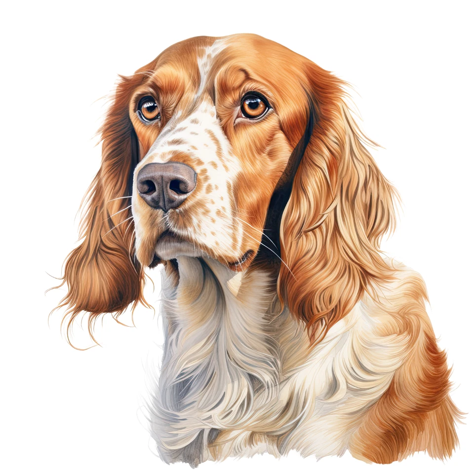 Camisetas inglesas Setter calidad absorbente/camiseta raza perro Foto 1 de 1