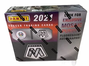 2021 Panini UEFA Mosaic Football Soccer Trading Card Box Exclusive Purple Sealed - Picture 1 of 5