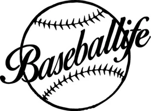 VIDA DE BÉISBOL calcomanía 10 "bola pegatina camión remolque ventana del coche calcomanías equipo deportivo - Imagen 1 de 2