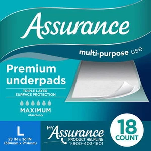 Assurance Unisex Premium gesteppte Unterlagen Bettunterlagen Chux, maximal, wasserdicht ✅ - Bild 1 von 8
