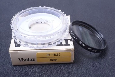 ✅ VIVITAR UV-HAZE 46MM FILTER GENUINE LENS OR CAMERA SCREW IN W/ KEEPER 99-3 - Image 1 of 2