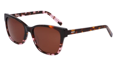 DKNY DK552S 269 HONEY/PINK TORTOISE 55/17/140 FEMALE Sunglasses - Image 1 of 3