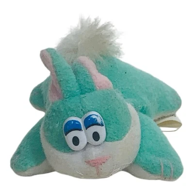 Galoob Pound Bunnies Green Plush Stuffed Toy 1996 Vintage Puppies MINI Tiny - Изображение 1 из 4