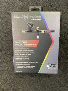 Aerógrafo de doble acción Spectrum Black Widow Gravity Feed #59557 UPC# 193175474001 - Imagen 1 de 2