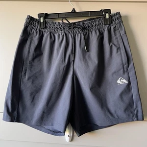 Quiksilver Dry Flight Active Shorts Men Medium 7in inseam Swim Gray Comfort FLAW - Picture 1 of 16