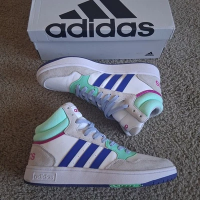 Adidas Men's 10.5 Hoops 3.0 Mid Top Basketball Sneakers Retro Casual HQ6247 New - Image 1 of 4