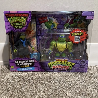 TMNT Mutant Mayhem Knockoff Knockout Leo Nardo Tubular Tortuga Karate Guerreros Foto 1 de 4