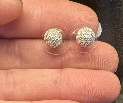 Moissanite Accent Stud In 925 Sterling Silver - Image 1 of 4