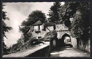 Marburg, Blicl zum Burgtor, cartolina - Foto 1 di 2