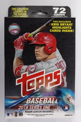 2018 Topps Baseball Series One Factory Sealed Hanger Box - Image 1 of 2