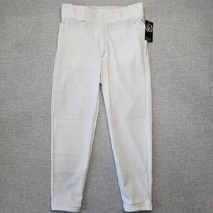 Pantalon de baseball Dirty Mids blanc moyen taille élastique athlétique 25" entrejambe - Photo 1/11