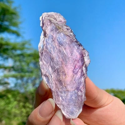63G Natural Lepidolite Mica Crystal Cluster Mineral Healing Specimen Viewing - Image 1 of 4