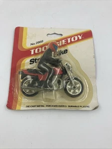 Vintage 1985 Tootsie Toy Street Bike Honda Toy #2868 Red - Picture 1 of 6