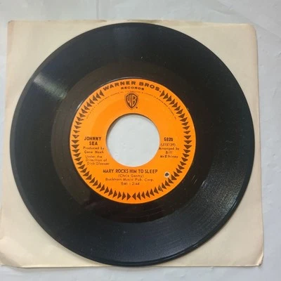 Johnny Sea ~ Mary Rocks Him To Sleep/ Day For Decision ~ Warner Br 45 RPM Record - Image 1 of 4