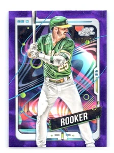2024 Topps Chrome Cosmic #6 Brent Rooker Purple Refracor 115/150 A's - Picture 1 of 2