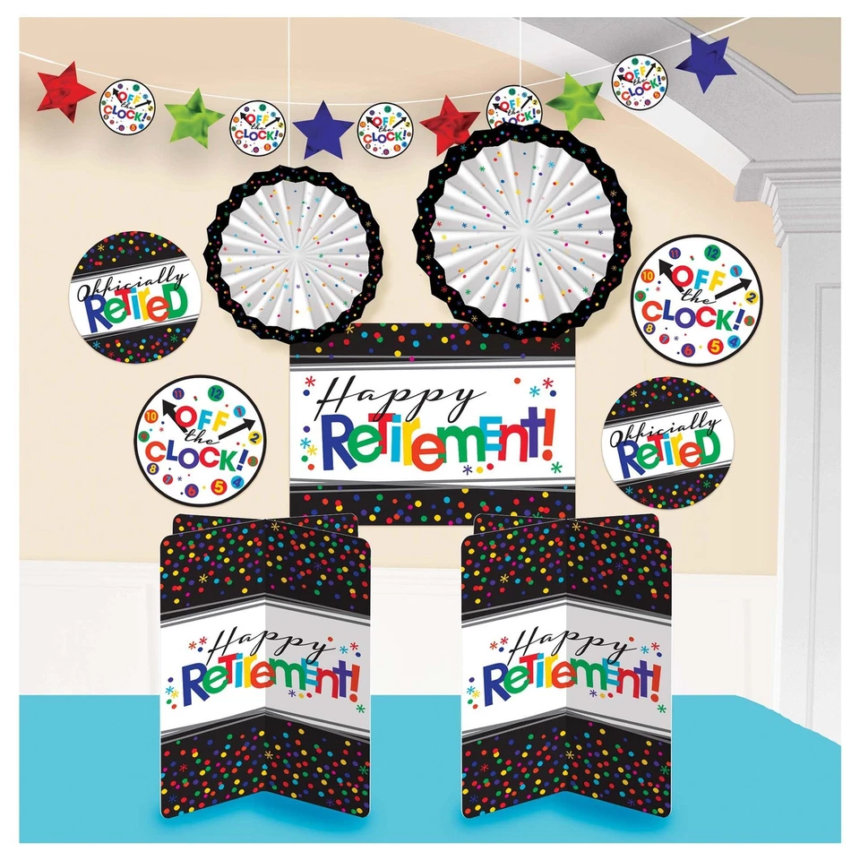 Officially Retired Work Office Retirement Party Room Decorating Kit - Image 1 of 1