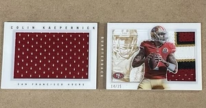 2013 PLAYBOOK BOOKLET GOLD - DUAL PATCHES #4 COLIN KAEPERNICK #D 14/25 - Picture 1 of 2