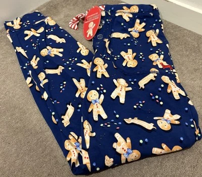 Pantalones Peter Alexander Navidad Azul Pan de Jengibre Hombre Nuevo con Etiquetas - TALLA S Para Mujer’s Foto 1 de 3