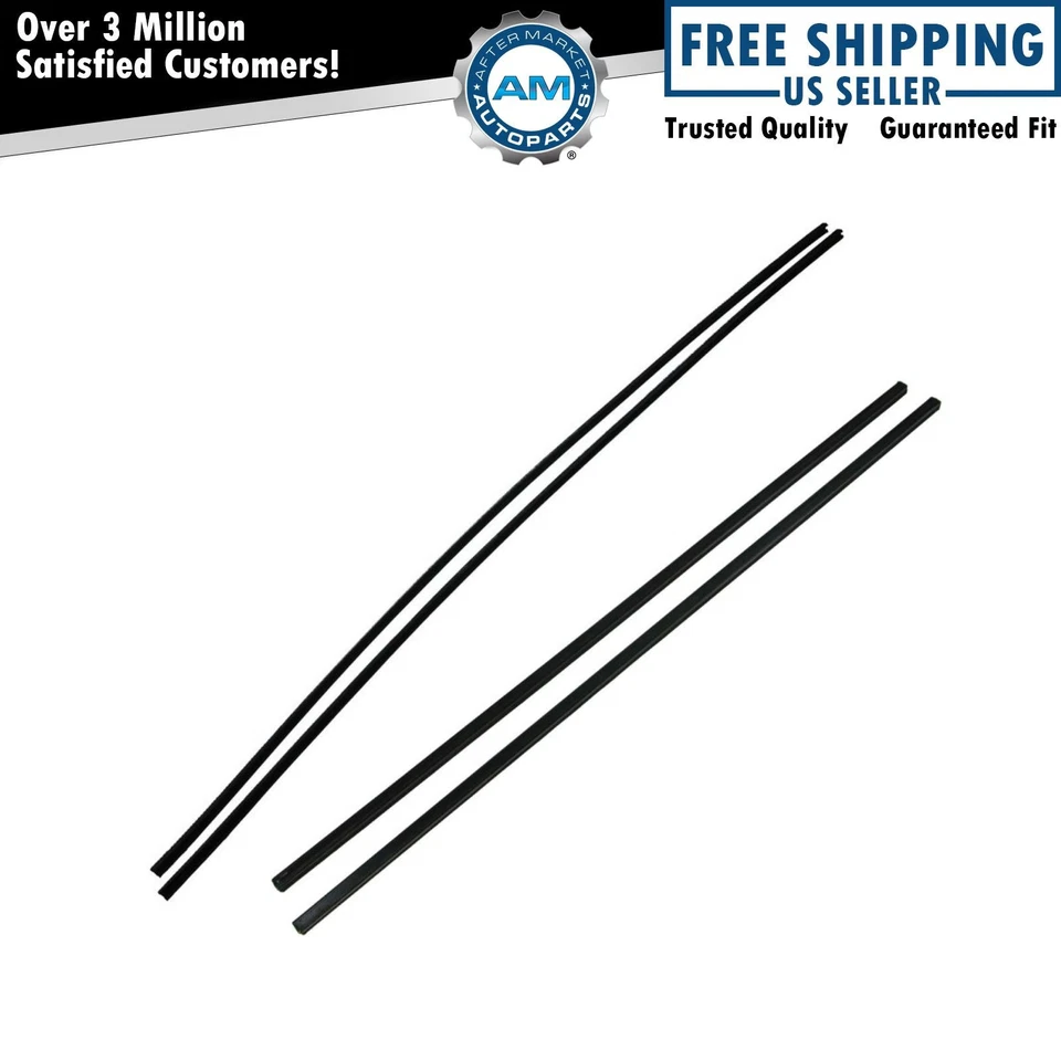 Door Glass Run Channel Weatherstrip Kit Set for 51-54 Chevy GMC C/K Pickup - Image 1 of 1