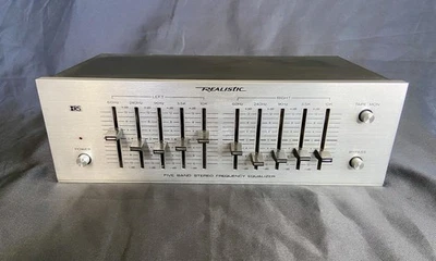 Ecualizador de frecuencia estéreo de 5 bandas realista vintage (FUNCIONA) Foto 1 de 4