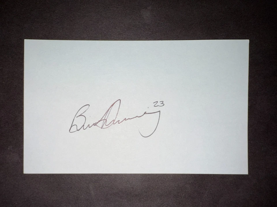 Brian Duensing, TWINS (2009 Debut) SIGNED 3x5 Index Card (HS) - Image 1 of 1