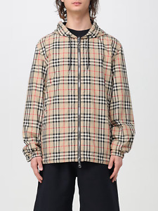 Auth. Burberry reversible jacket recycled polyester with vintage check pattern S