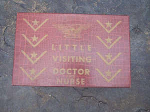 Vintage Little Visiting Doctor and Nurse Toy Hospital Kit REDNAW Mfg. New York   - Picture 1 of 11